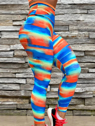 Naiste treeningsukkpüksid Joogapüksid Jõusaal Sörkimine Armastus Digitrükitud säärised Komplektid Push Up Fitness Retuusid Riietus Spordirõivad