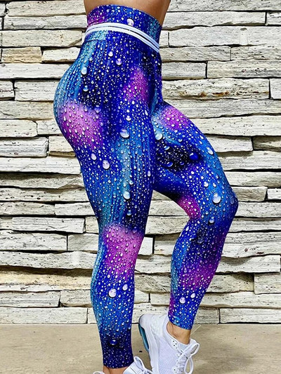 Naiste treeningsukkpüksid Joogapüksid Jõusaal Sörkimine Armastus Digitrükitud säärised Komplektid Push Up Fitness Retuusid Riietus Spordirõivad