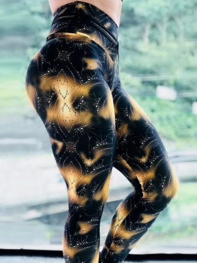 Naiste treeningsukkpüksid Joogapüksid Jõusaal Sörkimine Armastus Digitrükitud säärised Komplektid Push Up Fitness Retuusid Riietus Spordirõivad