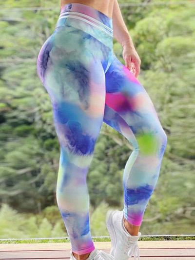 Naiste treeningsukkpüksid Joogapüksid Jõusaal Sörkimine Armastus Digitrükitud säärised Komplektid Push Up Fitness Retuusid Riietus Spordirõivad