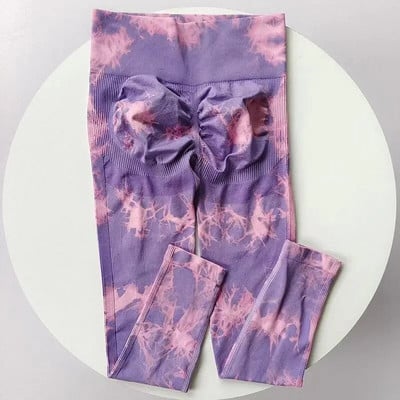 Tie Dye Hlače za jogu Sportske tajice Ženske bešavne Push Up ženske tajice visokog struka Tajice za fitness trening Odjeća za teretanu Novo 2023.