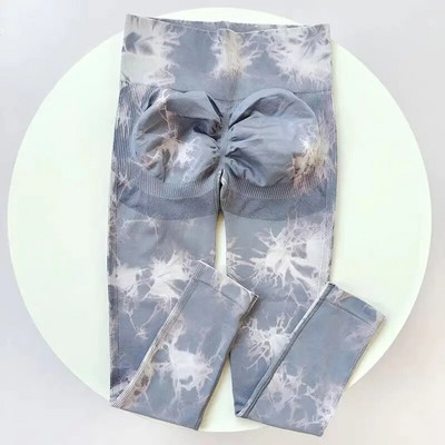 Tie Dye Hlače za jogu Sportske tajice Ženske bešavne Push Up ženske tajice visokog struka Tajice za fitness trening Odjeća za teretanu Novo 2023.