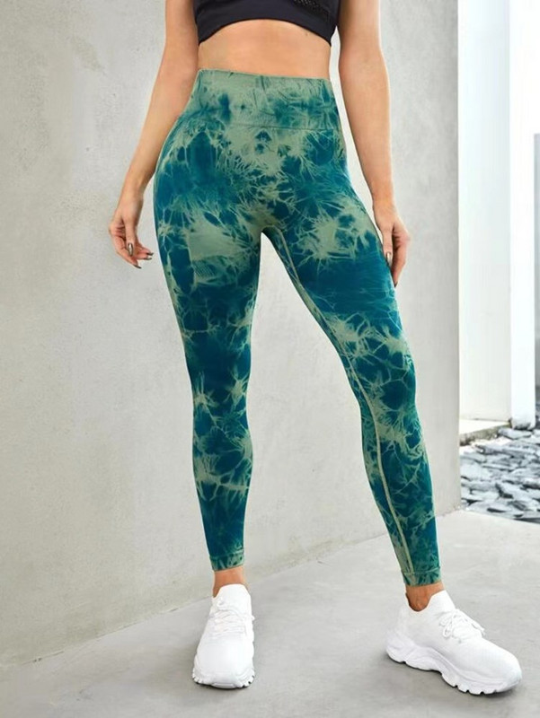 Tie Dye Hlače za jogu Sportske tajice Ženske bešavne Push Up ženske tajice visokog struka Tajice za fitness trening Odjeća za teretanu Novo 2023.