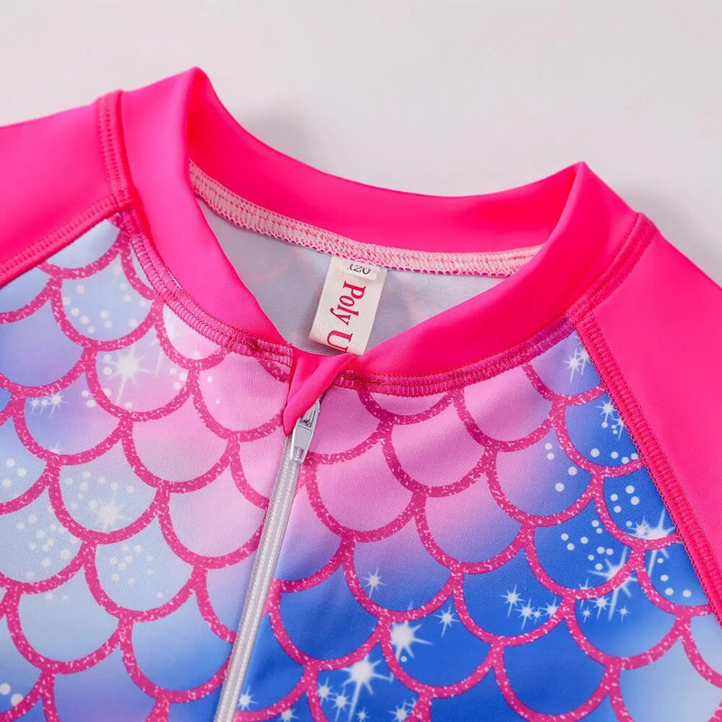 Mergaičių maudymosi kostiumėliai nuo 2 iki 14 metų vaikiški maudymosi kostiumėliai ilgomis rankovėmis vientisa mergaičių maudymosi kostiumėlis vaikiškas maudymosi kostiumėlis paplūdimio dėvėjimas plaukimo apranga