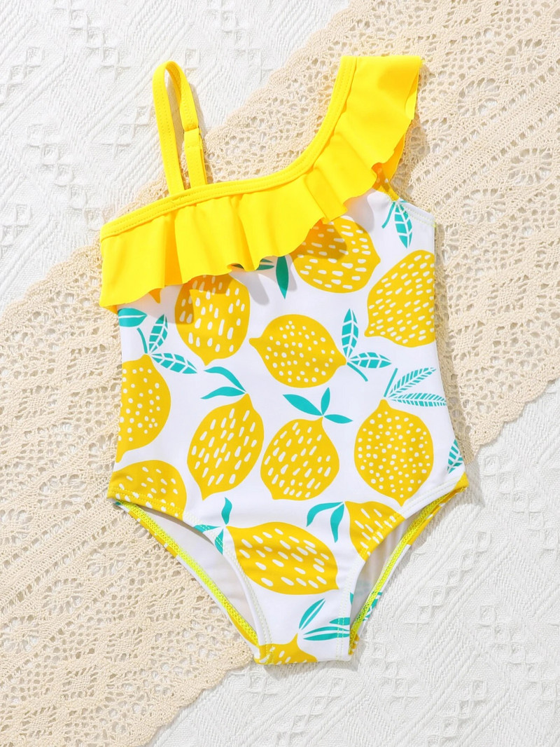 Kupaći kostim za djevojčice od 9 mjeseci do 3 godine, novo 2023. Infantil, slatki kupaći kostim za bebe s limunom, jednodijelni kupaći kostim za zabavu na bazenu 2068
