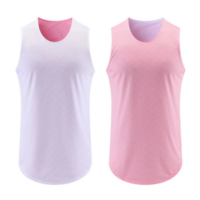 Kétoldalas nagy méretű férfi sport futómellény 2023 Új kifordítható kosárlabda ingekben Férfi Crossfit edzőterem fitnesz felsők ruhák