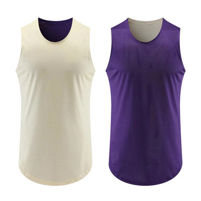 Kétoldalas nagy méretű férfi sport futómellény 2023 Új kifordítható kosárlabda ingekben Férfi Crossfit edzőterem fitnesz felsők ruhák