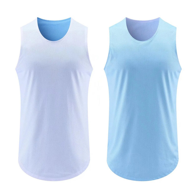 Kétoldalas nagy méretű férfi sport futómellény 2023 Új kifordítható kosárlabda ingekben Férfi Crossfit edzőterem fitnesz felsők ruhák