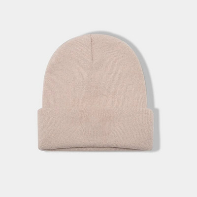 Žiemos lauko kašmyrui panaši megzta skrybėlė Moteriška mada Paprasta vyriška kepurė Šilta šalta pupytė Moteriška stora studentiška kaukolė