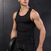 Nauji 2023 m. vyriški aptempti marškinėliai be rankovių vyriški treniruoklių salės liemenė vyriški raumenų sportui laisvalaikio bėgimas Sportiniai marškinėliai be rankovių
