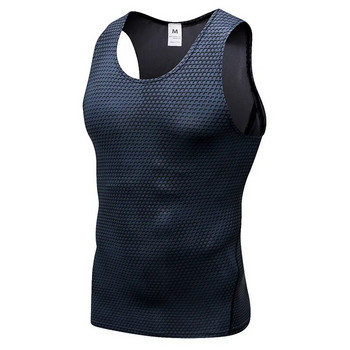 Мъжки спортни тениски Rashgarde без ръкави Мъжка жилетка за бягане Muscle Fitness Gym Vest Бодибилдинг Тесни дишащи ризи Gymswear