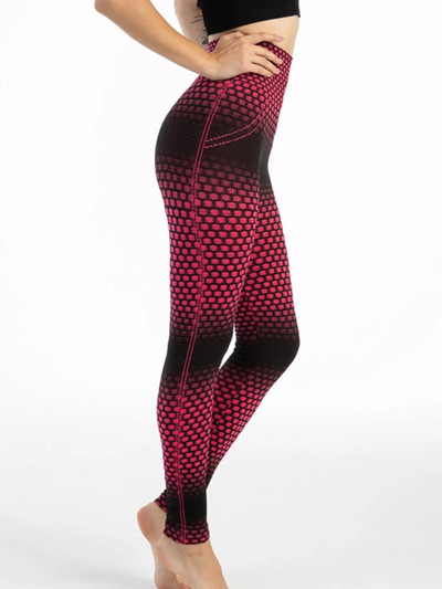 INDJXND Hulahopke Bešavne tajice Ženske sportske Push Up hlače za jogu Rastezljive hlače sa zmijskim uzorkom visokog struka Odjeća za vježbanje, trčanje u teretani