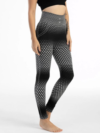 INDJXND Hulahopke Bešavne tajice Ženske sportske Push Up hlače za jogu Rastezljive hlače sa zmijskim uzorkom visokog struka Odjeća za vježbanje, trčanje u teretani