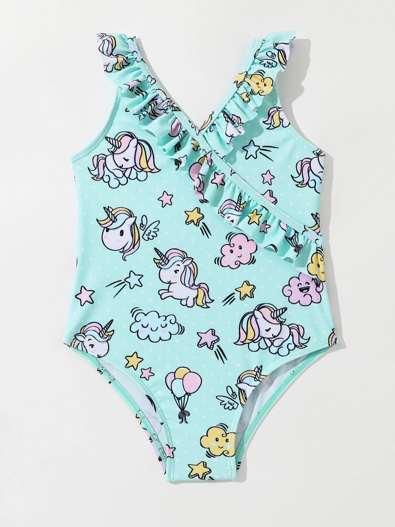 2023 Dječji kupaći kostim od pijeska surfanje na plaži Kupaći kostim za djevojčice Bikini slatki jednorog kupaći kostim 2056