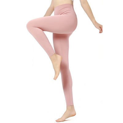 Női ruházat Sport nadrág Tömör leggings Női magas derekú Feszes leggins Fitness Jóga viselet Női tornatermi leggings Sportos nadrág