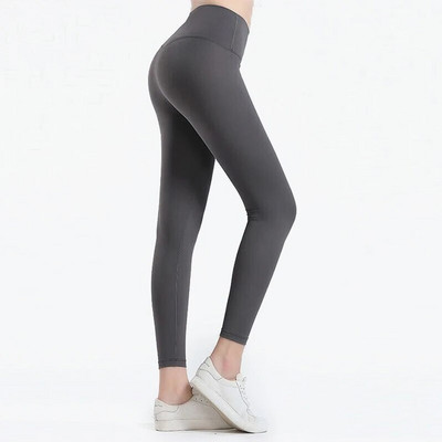 Női ruházat Sport nadrág Tömör leggings Női magas derekú Feszes leggins Fitness Jóga viselet Női tornatermi leggings Sportos nadrág