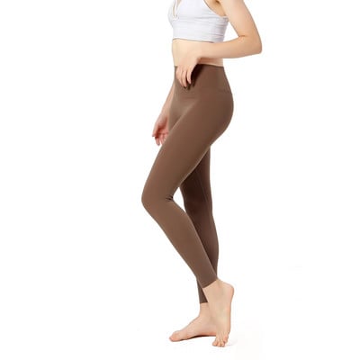 Női ruházat Sport nadrág Tömör leggings Női magas derekú Feszes leggins Fitness Jóga viselet Női tornatermi leggings Sportos nadrág