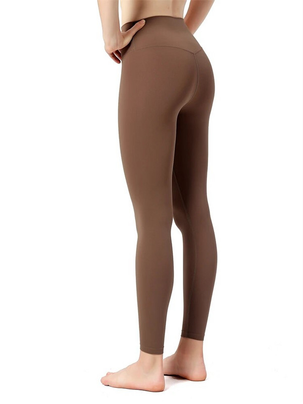 Női ruházat Sport nadrág Tömör leggings Női magas derekú Feszes leggins Fitness Jóga viselet Női tornatermi leggings Sportos nadrág