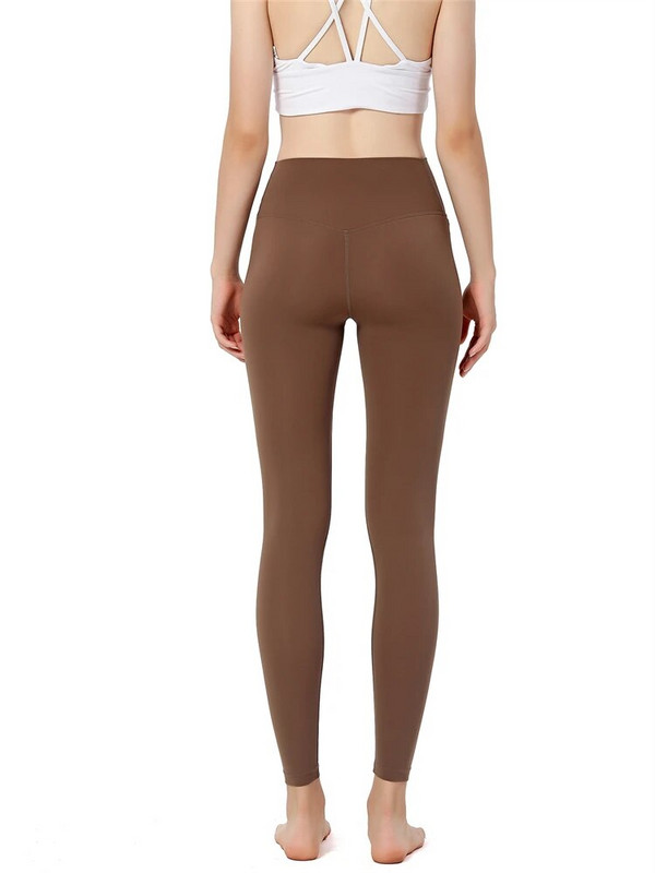 Női ruházat Sport nadrág Tömör leggings Női magas derekú Feszes leggins Fitness Jóga viselet Női tornatermi leggings Sportos nadrág