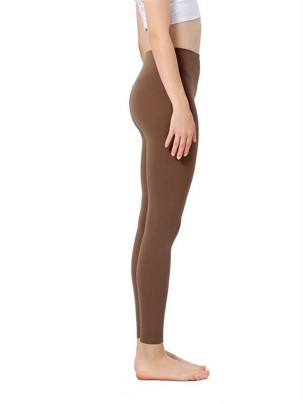 Női ruházat Sport nadrág Tömör leggings Női magas derekú Feszes leggins Fitness Jóga viselet Női tornatermi leggings Sportos nadrág