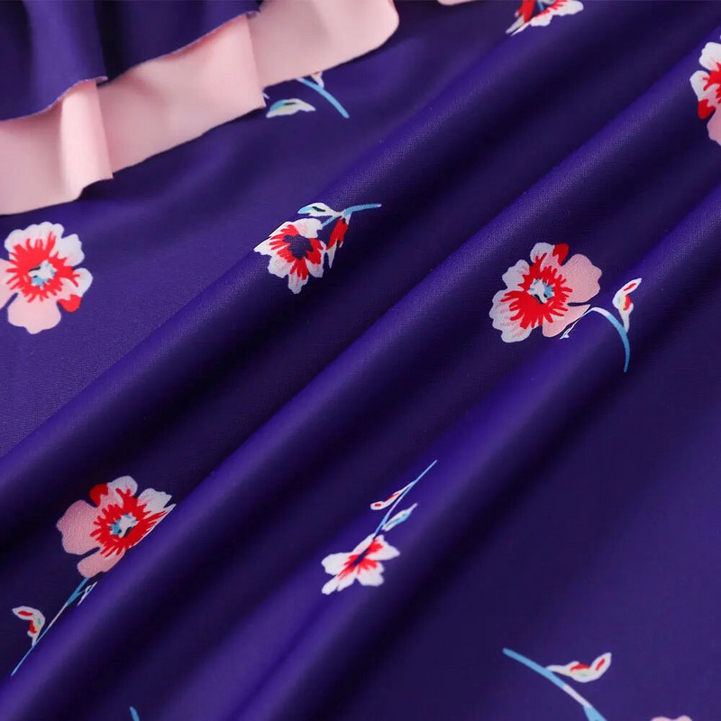 Drukāt Bērnu peldkostīmi meitenēm no 5 līdz 12 gadiem Lotus Leaf Bandage Meiteņu peldkostīmi bez piedurknēm Bērnu peldkostīmi viengabala pludmales apģērbi