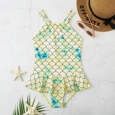 Aitonoble 2023 jaunā kolekcija Bērnu peldkostīmi Rashguard Girls, 1 daļīgs niršanas tērps, bikini