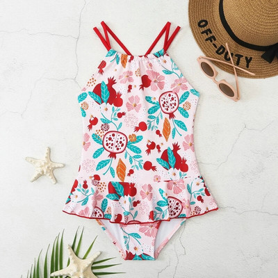 Aitonoble 2023 jaunā kolekcija Bērnu peldkostīmi Rashguard Girls, 1 daļīgs niršanas tērps, bikini