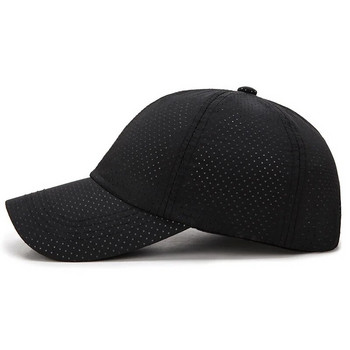 2022 Ново лято Мъже Жени Snapback Бързосъхнеща мрежеста бейзболна шапка Слънчева шапка Костни дишащи шапки Регулируема външна шапка