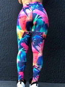 Дамски секси клинове с щампа за фитнес Йога панталони с висока талия Спорт във фитнес зала Бягане Тренировка Легинси Дамско облекло