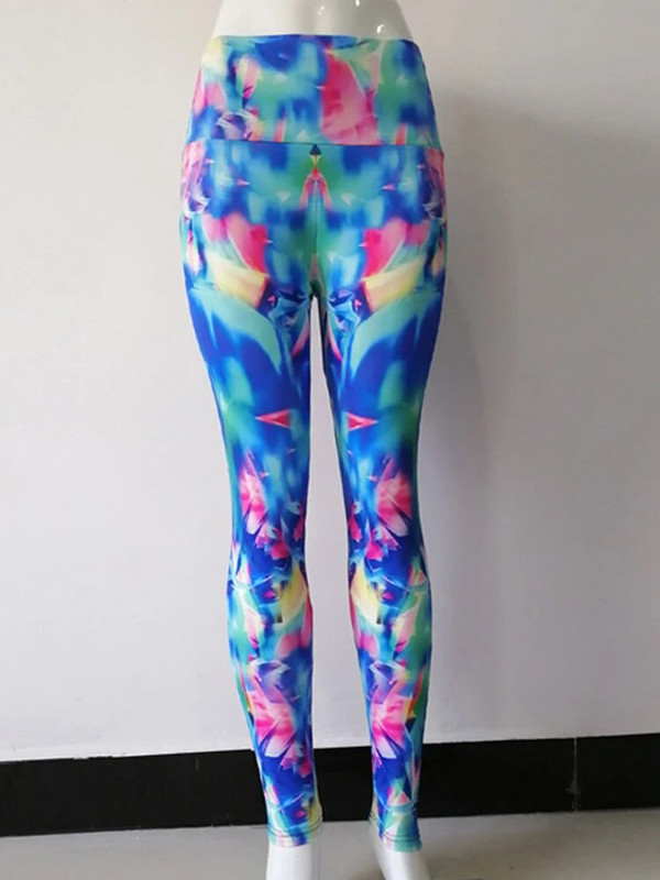 Дамски секси клинове с щампа за фитнес Йога панталони с висока талия Спорт във фитнес зала Бягане Тренировка Легинси Дамско облекло