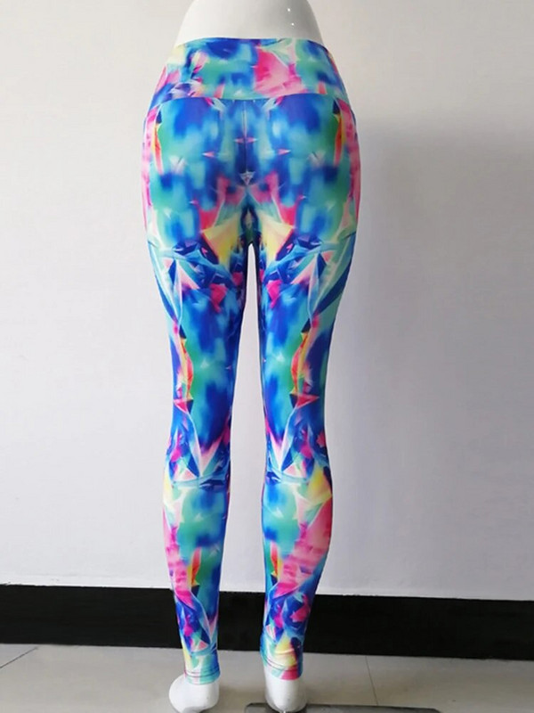 Дамски секси клинове с щампа за фитнес Йога панталони с висока талия Спорт във фитнес зала Бягане Тренировка Легинси Дамско облекло