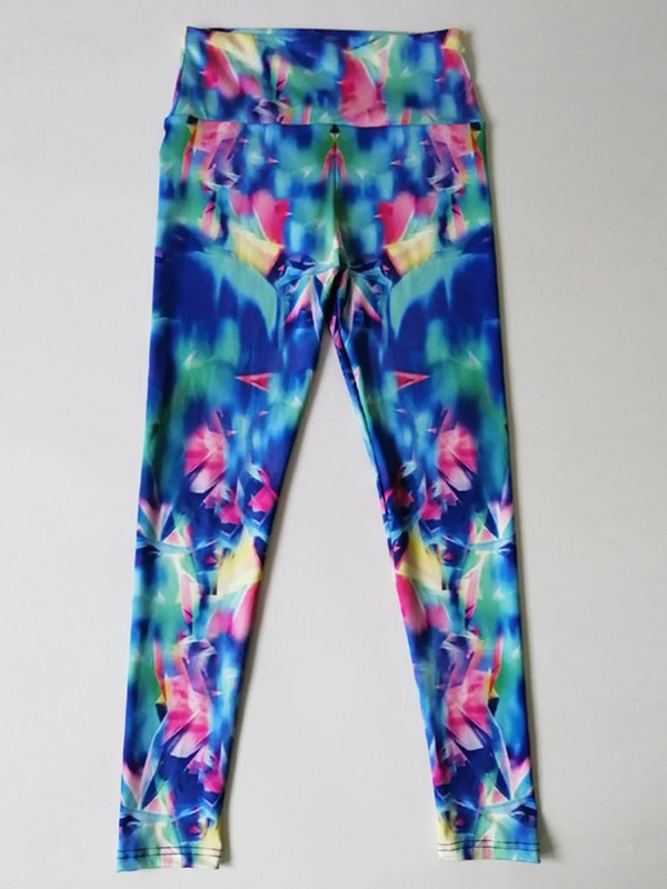 Дамски секси клинове с щампа за фитнес Йога панталони с висока талия Спорт във фитнес зала Бягане Тренировка Легинси Дамско облекло