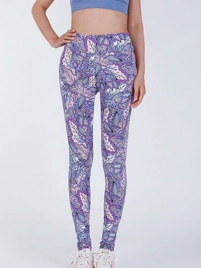 CUHAKCI Pėdkelnės aukštu juosmeniu Sportinės antblauzdžiai Moteriškos Juodos Trikampio Juostinės Spaudos Jogos Kelnės Sporto Apranga Moteriškos treniruotės Leggins Moterys