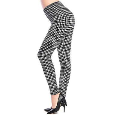 VISNXGI Fitness Ženske karirane tajice s printom Uske pencil hlače Push Up Hlače s elastičnim strukom Mrežaste tajice Yoga Prozračna odjeća