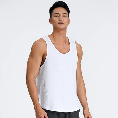 Мъжка спортна жилетка Баскетбол Футбол Бягане Танк Фитнес зала Фитнес горнища Мъжки тренировъчни джогинг Риза без ръкави Дишащи дрехи