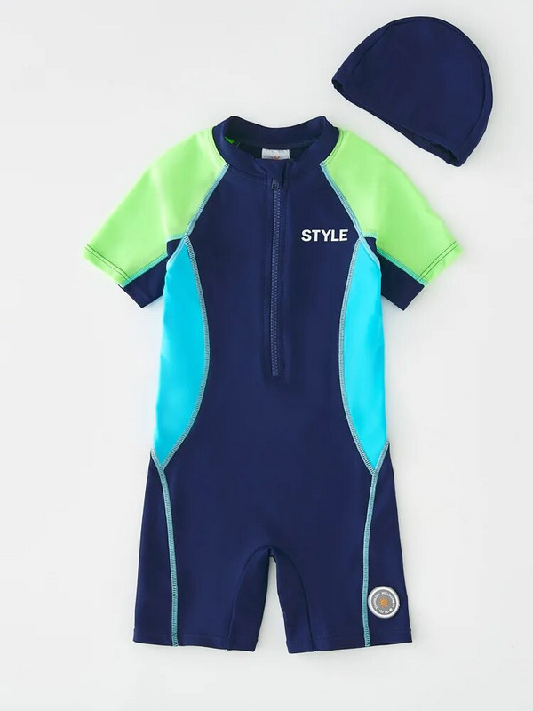 Vaikiški maudymosi kostiumėliai berniukams ilgomis rankovėmis UPF50 paplūdimio maudymosi kostiumėlis berniukui su apsauga nuo UV spindulių Vaikiškas maudymosi kostiumėlis baseino drabužiai