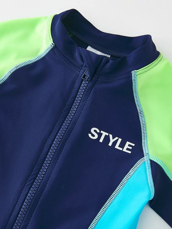 Vaikiški maudymosi kostiumėliai berniukams ilgomis rankovėmis UPF50 paplūdimio maudymosi kostiumėlis berniukui su apsauga nuo UV spindulių Vaikiškas maudymosi kostiumėlis baseino drabužiai