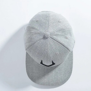 Висококачествена сива вълнена бейзболна шапка с 3D пиърсинг, бродерия, хип-хоп шапка с плоска сметка есен-зима бейзболна шапка за мъже и жени