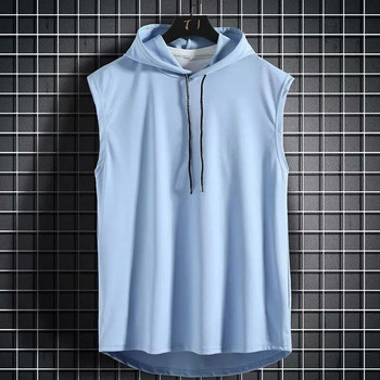 Καλοκαιρινό αμάνικο πουκάμισο Ανδρικό γιλέκο για τρέξιμο Bodybuilding Tank Γυμναστήριο Top Quick Dry Sport Singlet Fitness Wear Ανδρικά ρούχα γυμναστικής