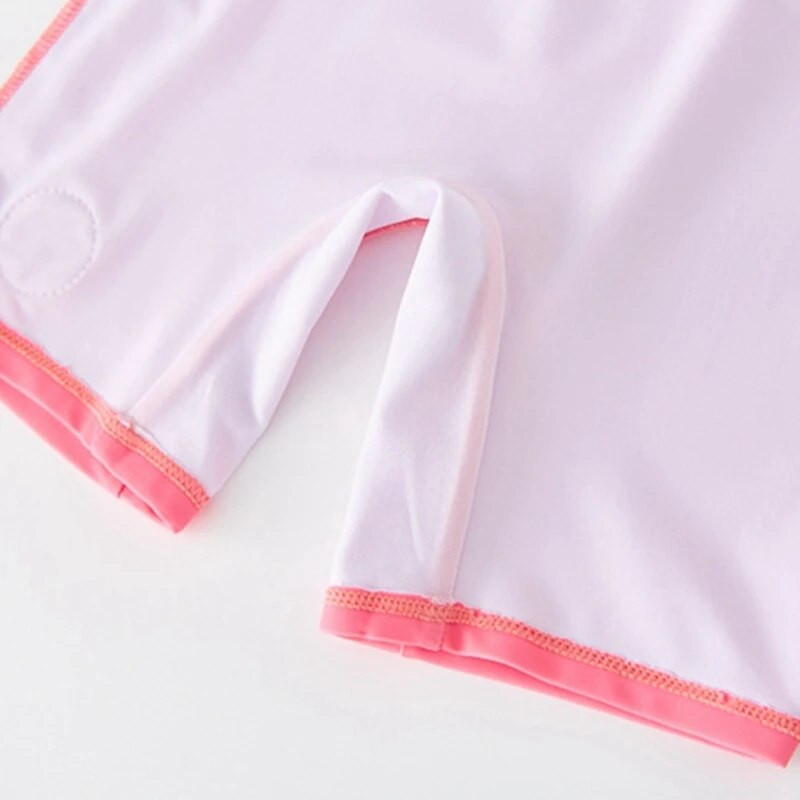 Maudymosi kostiumėlis Vaikams Mergaitėms Ilgomis rankovėmis Maudymosi kostiumėliai mergaitėms Animacinis filmas Triušis UPF50 Apsauga nuo UV spindulių Vaikiškas maudymosi kostiumėlis Paplūdimio Drabužiai Kūdikiui