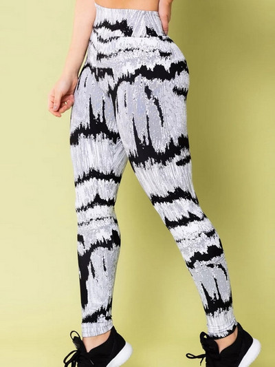 2023 Нов панталон за йога с тигров модел Спортни клинове Дамски чорапогащник с висока талия Push Up Чорапогащи за фитнес тренировки Легини за фитнес Облекло