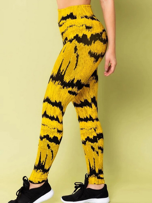 2023 Нов панталон за йога с тигров модел Спортни клинове Дамски чорапогащник с висока талия Push Up Чорапогащи за фитнес тренировки Легини за фитнес Облекло