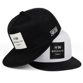 Мъже Жени Бейзболна памучна регулируема шапка Snapback Кожен етикет N86 Хип-хоп шапки Слънчева шапка Унисекс шапки на камион