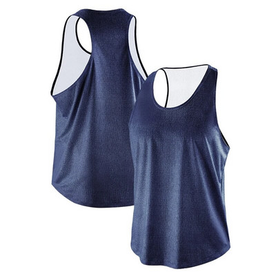 Muška majica za trčanje Široki prekomjerni prsluk Prozračna majica s otiskom Fitness majica bez rukava Sportska majica za trčanje Marathon Top