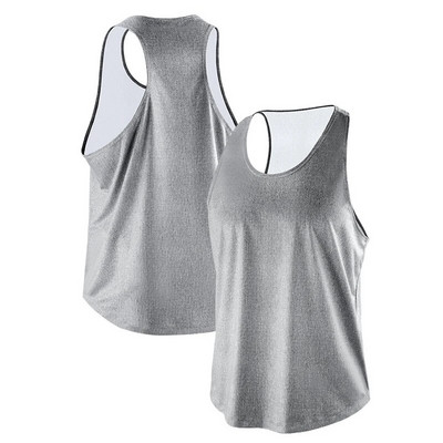 Muška majica za trčanje Široki prekomjerni prsluk Prozračna majica s otiskom Fitness majica bez rukava Sportska majica za trčanje Marathon Top