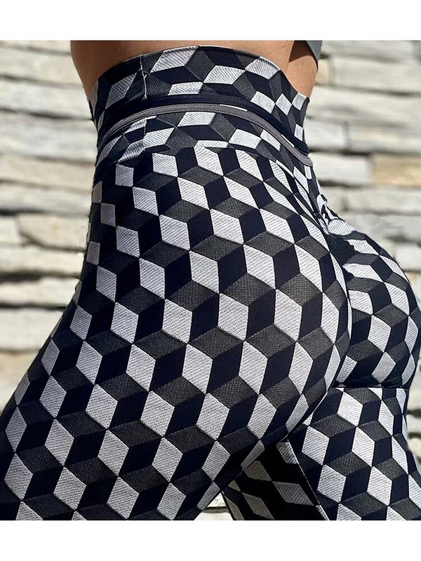 3D spausdinta Fitness Sport Leggins Naujos treniruotės Antblauzdžiai Joga Kelnės Moteriškos pėdkelnės aukštu juosmeniu Push Up Sporto Apranga