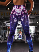 Тренировка Фитнес облекло Спортни клинове Дамски панталони за йога Бягане Фитнес зала Чорапогащници С разтегателен принт Джогинг Спортно облекло Секси леггинси