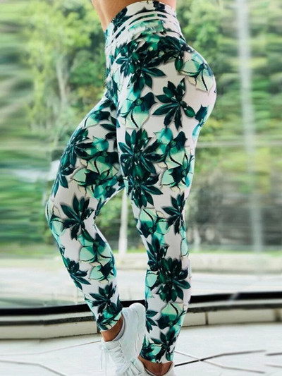 Нови дамски чорапогащи 2023 г. Легинси за фитнес тренировки Йога панталони Спортни клинове Висока талия Push Up Облекло за фитнес