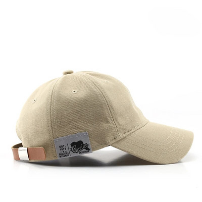 Лятна бейзболна шапка за мъже, жени, корейски стил, улично облекло, слънчева шапка, памучна кожена катарама, шапки с гръб, шапка на открито, унисекс