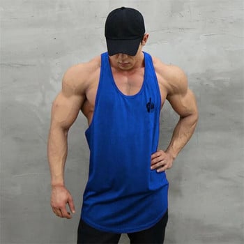 Muscle Sleeveless Shirt Tank Top Bodybuilding Sport Fitness Workout Running Γιλέκο 2022 Υψηλής Ποιότητας Νέα Φαρδιά Μπλούζες Γυμναστηρίου